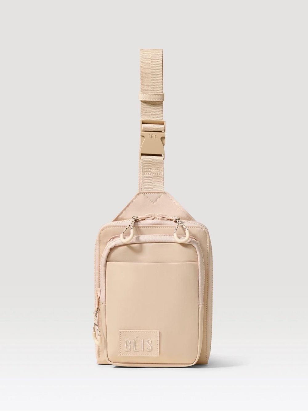 BEIS Men's Sling Bag in Light Beige